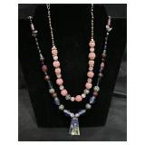 Handcrafted beaded necklaces