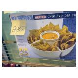 Heated chip and dip tray