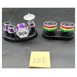 Miniature electronic desktop finger drum sets