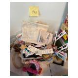 Zippers, binding, elastic