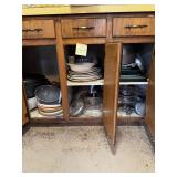 3 Shelves of kitchen items