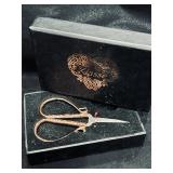 Copper embroidery scissors