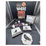 Halloween Lot w/ sketched framed Bat