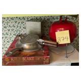 Mini grill and Krumkake Iron