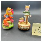 Vintage music boxes from the Holly Hobby collec..