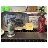 2 Vintage pewter serving platters, vintage Perf..