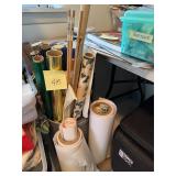 Assorted rolls of paper