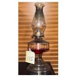 Vintage glass oil lamp