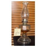 Vintage glass oil lamp