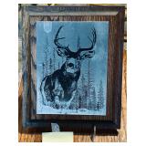 1975 D Noel Smith Nature Etching Stag Buck Deer..