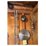 Level, saw blade, glaze breaker