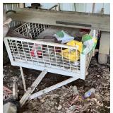 Single-axle caged trailer
