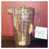 Double Wall Clear Acrylic Pitcher