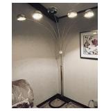 Gold 5-Light Arc Floor Lamp