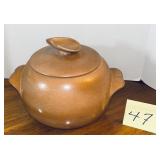 Vintage Frankoma Plainsman Prairie Brown lidded..