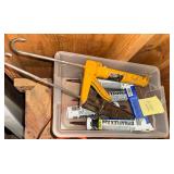 Caulk and caulk guns
