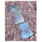 Hippopotamus-shaped garden stepping stones