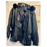 Black Leather Coat