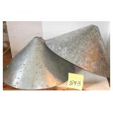 Large Galvanized Pendant lightShades