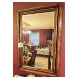 Vintage rectangular wall mirror