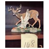 Danbury Mint 'One More Step' buck deer resin sc..