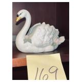 vintage Gerold-Porzellan porcelain swan vase fr..