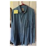 Menï¿½s Dickies Denim Button Down Shirt XL