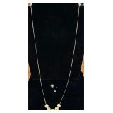 14k gold filigree bead necklace