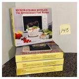 Vintage Sampo microwaveable hotplates (NIB)
