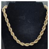 Napier gold tone rope chain