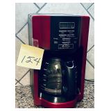 Red Mr. Coffee 12-cup programmable drip coffee ..