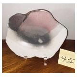 Handmade ceramic studio art pottery piece with ..