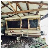 Vintage Scamper 159C pop-up camper. Needs a lot..