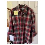 Menï¿½s Carhartt Black Red and Tan Shirt XL