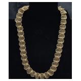 Vintage Napier gold-tone collar link necklace f..