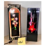 Vintage fiber optic flower lamp