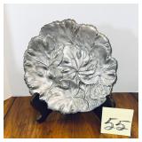 Vintage silver-plated tray featuring the Gorham..