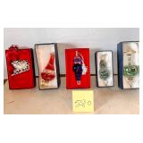 Hand blown Glass ornaments  (Egyptian & Lenox)
