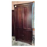Tall, dark wood Lexington Media Armoire