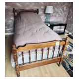 Twin Size Wooden Bed
