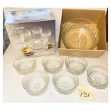 Arcoroc Diamant 7-piece salad bowl serving set