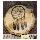 18ï¿½ hand-painted Taos Drum Company Native Ameri..