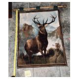 'Monarch of the Glen' themed woven art tapestry