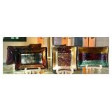 Beautiful artisan-made fused glass trinket dish..