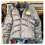 Nike silver puffer jacket XL