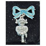Antique 1920s Sterling Silver Lincoln Imp Badge..