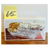 Fifth Avenue Crystal Wellington glass bread tray