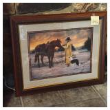 Vintage Western Framed print Penny Scroggins 'D..
