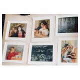 Several Beautiful Prints, postcards, & sketches..