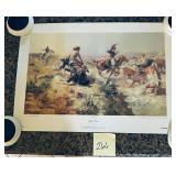 Art print of Charles Russell's 1907 painting 'J..